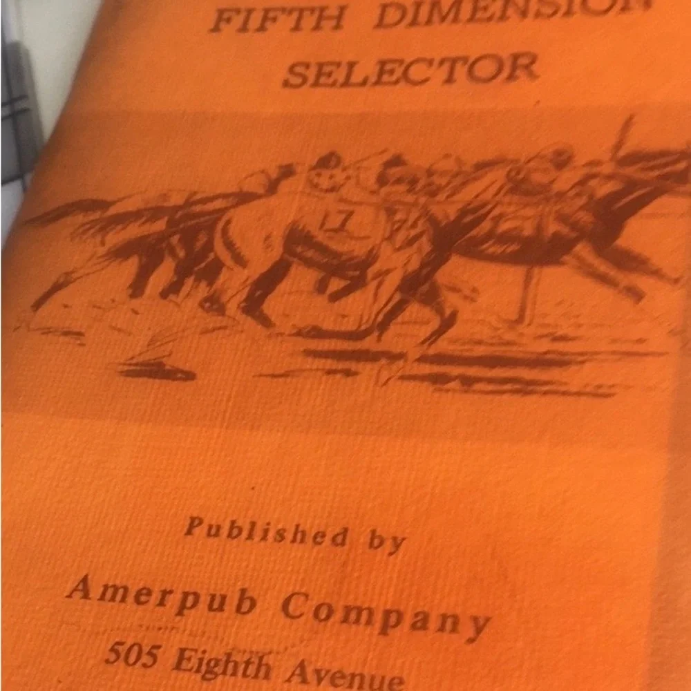 Vintage 70s Thoroughbred Horse Racing Books and Pace Calculator